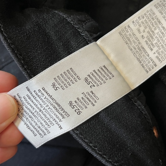 Mother Insider Crop Step Fray Not Guilty Jeans - Women's Size 29 - Black - Picture 6 of 13